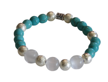 Load image into Gallery viewer, Jewelry- Turquoise Magnesite Bead Bracelet