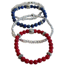 Load image into Gallery viewer, Jewelry - Red, white and Blue set