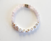 Load image into Gallery viewer, Balance Bracelets- GOOD VIBE rose quartz bead bracelet