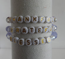 Load image into Gallery viewer, Balance Bracelets -  THANKFUL GRATEFUL BLESSED bracelet