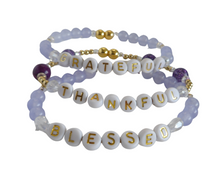 Load image into Gallery viewer, Balance Bracelets -  THANKFUL GRATEFUL BLESSED bracelet