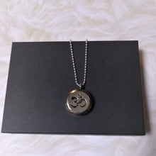 Load image into Gallery viewer, Jewelry -  OM Meditation round silver locket with chain