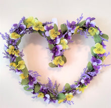 Load image into Gallery viewer, Wreaths-  Silk Pansy wreath