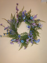 Load image into Gallery viewer, Wreath- Purple Flowers