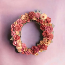 Load image into Gallery viewer, Wreaths - Mauve and Yellow Artificial Flowers
