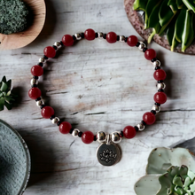 Load image into Gallery viewer, Jewelry - Red Jade bead bracelet