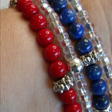 Load image into Gallery viewer, Jewelry - Red, white and Blue set